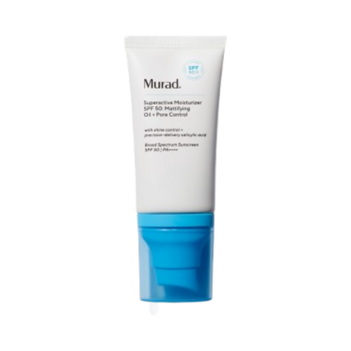 Murad Superactive Moisturizer SPF 50 - Mattifying Oil + Pore Control on white background