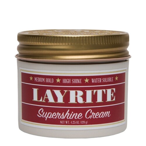 Layrite Supershine Cream on white background