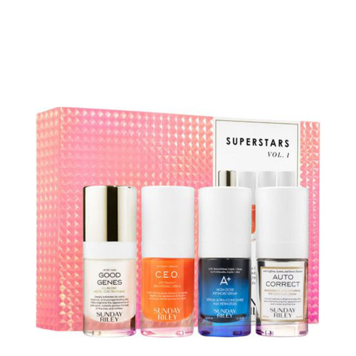 Sunday Riley Superstars Kit on white background