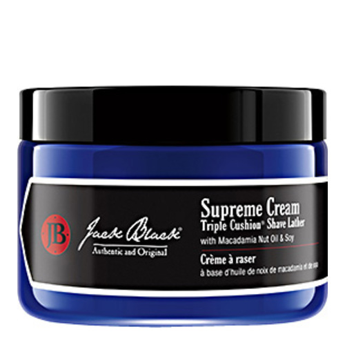 Jack Black Supreme Cream Triple Cushion Shave Lather - Travel Size, 73g/2.6 oz Jack Black Supreme Cream Triple Cushion Shave Lather on white background