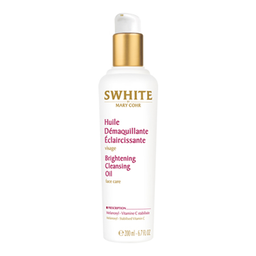 Mary Cohr Swhite Brightening Cleansing Oil, 200ml/6.7 fl oz Mary Cohr Swhite Brightening Cleansing Oil on white background