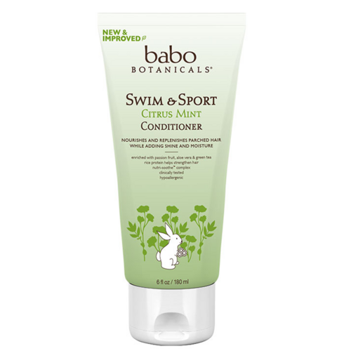 Babo Botanicals Swim and Sport Citrus Mint Conditioner, 180ml/6.09 fl oz