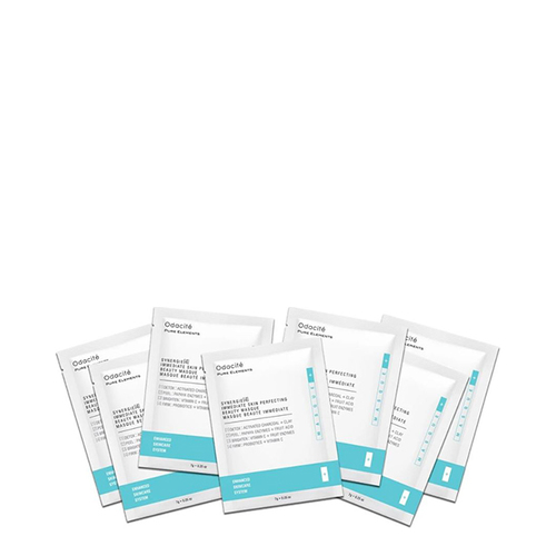 Odacite Synergie 4 Immediate Skin Perfecting Beauty Masque Sachet Box on white background