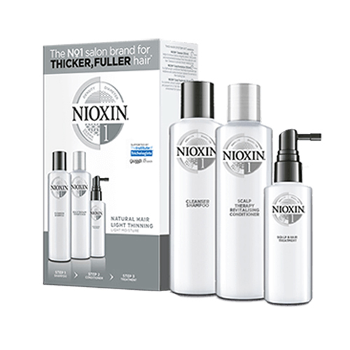 NIOXIN System 1 Kit, 1 set NIOXIN System 1 Kit on white background