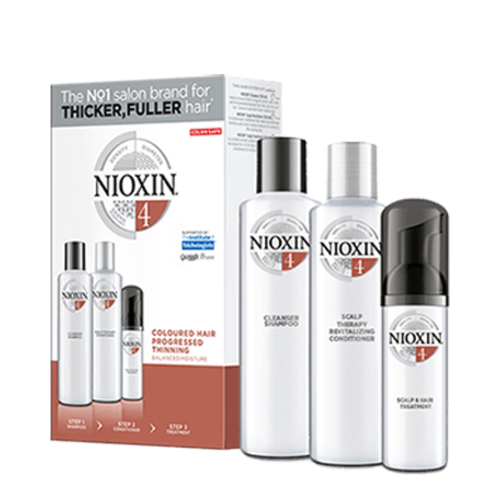 NIOXIN System 4 Kit, 1 set NIOXIN System 4 Kit on white background