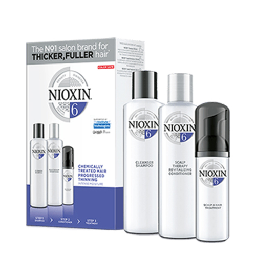 NIOXIN System 6 Kit, 1 set NIOXIN System 6 Kit on white background