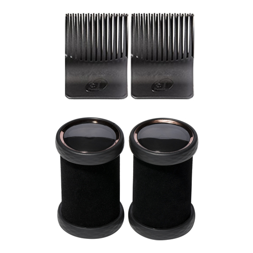 T3 Hot Rollers - 1.75 Inches, 1 set T3 Hot Rollers - 1.5 Inches on white background