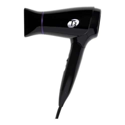 T3 Featherweight Compact folding dryer - White, 1 piece T3 Featherweight Compact folding dryer - Black on white background