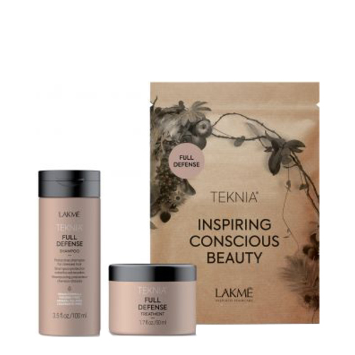 LAKME Teknia Travel Pack Full Defense, 1 set LAKME Teknia Travel Pack Full Defense on white background