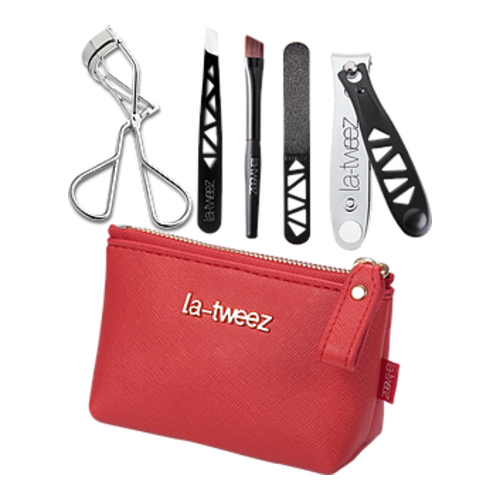 LaTweez Beauty Travel Set - Black, 1 set LaTweez Beauty Travel Set - Black on white background