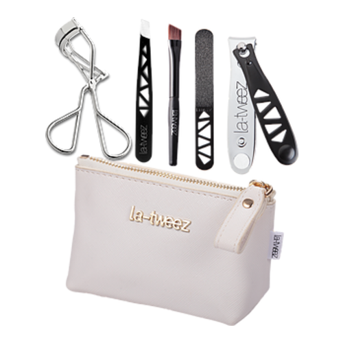 LaTweez Beauty Travel Set - Black, 1 set LaTweez Beauty Travel Set - Black on white background