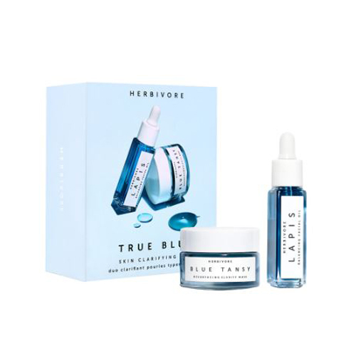 Herbivore Botanicals TRUE BLUE Mini Skin Clarifying Duo, 1 set Herbivore Botanicals TRUE BLUE Mini Skin Clarifying Duo on white background