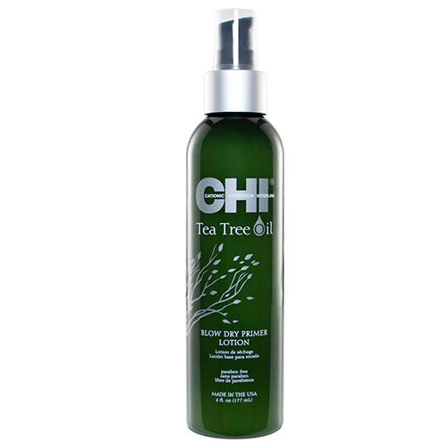 CHI Tea Tree Oil Blow Dry Primer Lotion on white background