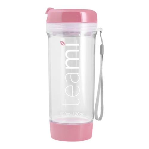 Teami Tea Tumbler - Black, 591ml/20 fl oz Teami Tea Tumbler - Baby Blue on white background