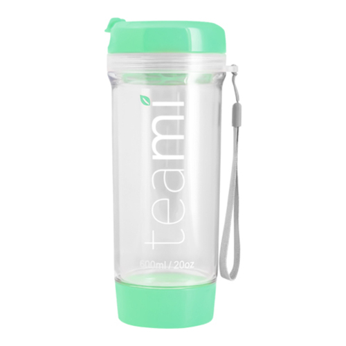 Teami Tea Tumbler - Black, 591ml/20 fl oz Teami Tea Tumbler - Baby Blue on white background