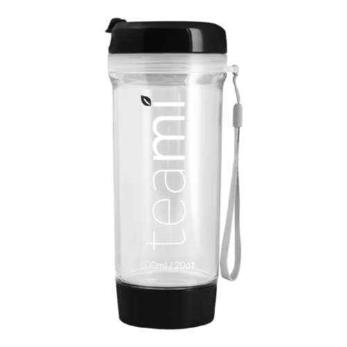 Teami Tea Tumbler - Black, 591ml/20 fl oz Teami Tea Tumbler - Baby Blue on white background