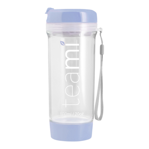 Teami Tea Tumbler - Black, 591ml/20 fl oz Teami Tea Tumbler - Baby Blue on white background