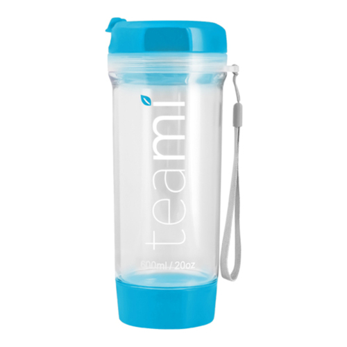 Teami Tea Tumbler - Black, 591ml/20 fl oz Teami Tea Tumbler - Baby Blue on white background