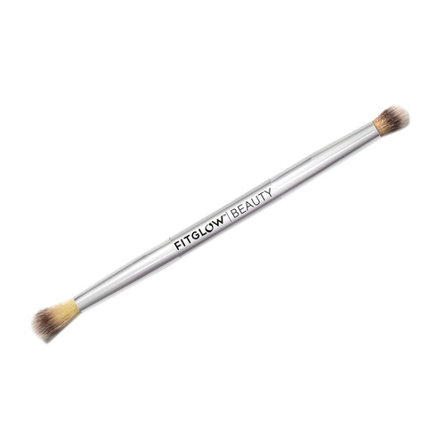 FitGlow Beauty Teddy Double Eye Brush, 1 piece FitGlow Beauty Teddy Double Eye Brush on white background