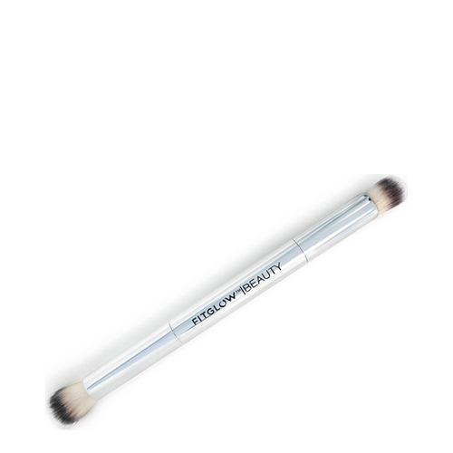 FitGlow Beauty Teddy Double Illuminate + Shape Brush, 1 piece FitGlow Beauty Teddy Double Illuminate + Shape Brush on white background