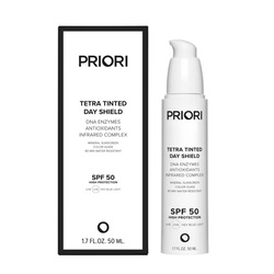 Tetra Day Shield Tinted SPF 50 on white background