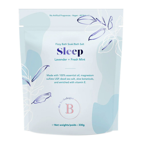 Bathorium The Bathologist Sleep Fizzy Bath Soak - Small, 330g/11.64 oz Bathorium The Bathologist Sleep Fizzy Bath Soak - Small on white background
