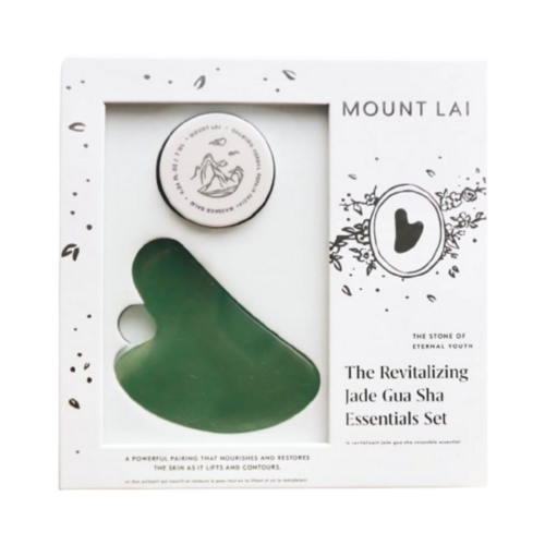 Mount Lai The Revitalizing Jade Gua Sha Essentials Set, 1 set