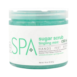 Tingling Mint and CBD Sugar Scrub