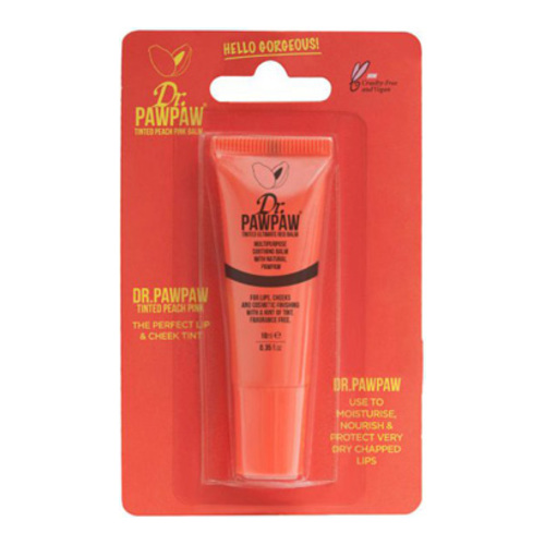 Dr.Pawpaw Tinted Peach Pink Balm, 10ml/0.3 fl oz Dr.Pawpaw Tinted Peach Pink Balm on white background