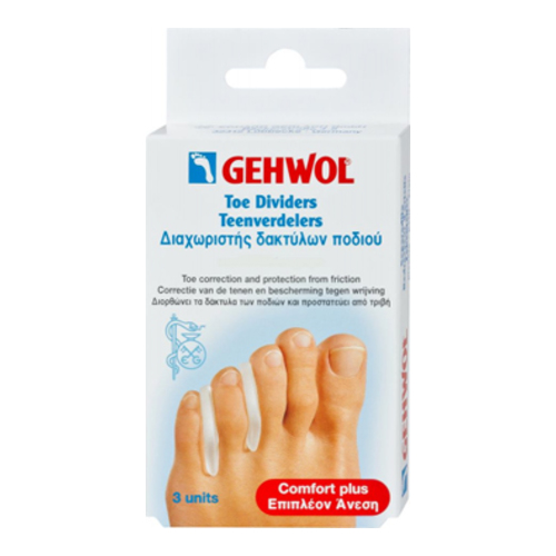 Gehwol Toe Dividers-Polymer Gel Large on white background