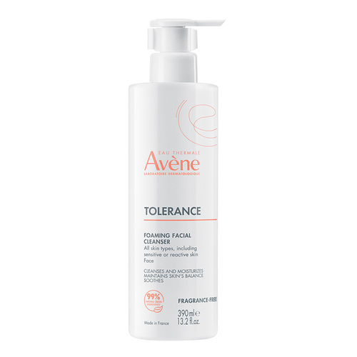 Avene Tolerance Foaming Facial Cleanser on white background