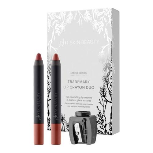 Glo Skin Beauty Trademark Lip Crayon Duo, 1 set Glo Skin Beauty Trademark Lip Crayon Duo on white background