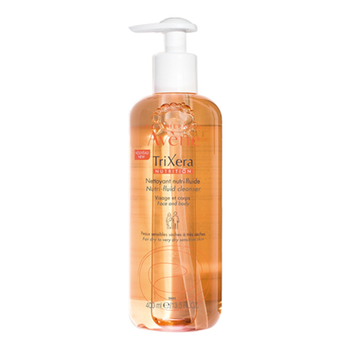 Avene TriXera Nutrition Nutri-Fluid Cleansing Gel, 400ml/13.52 fl oz Avene TriXera Nutrition Nutri-Fluid Cleansing Gel on white background