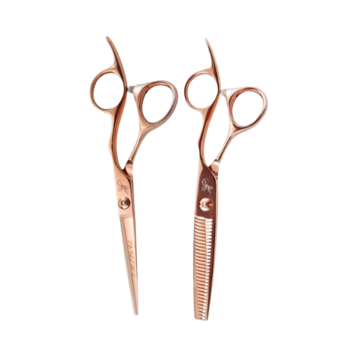 Tribal Scissors Rose Gold Shear Thinner Combo 5.5 Tribal Scissors Rose Gold Shear Thinner Combo 5.5