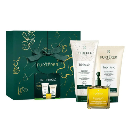 Rene Furterer Triphasic Holiday Gift Set, 1 set Rene Furterer Triphasic Holiday Gift Set on white background