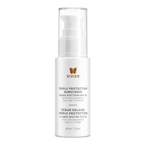 VivierSkin Triple Protection Sunscreen Broad Spectrum SPF 30, 60ml/2 fl oz VivierSkin Triple Protection Sunscreen Broad Spectrum SPF 30 on white background