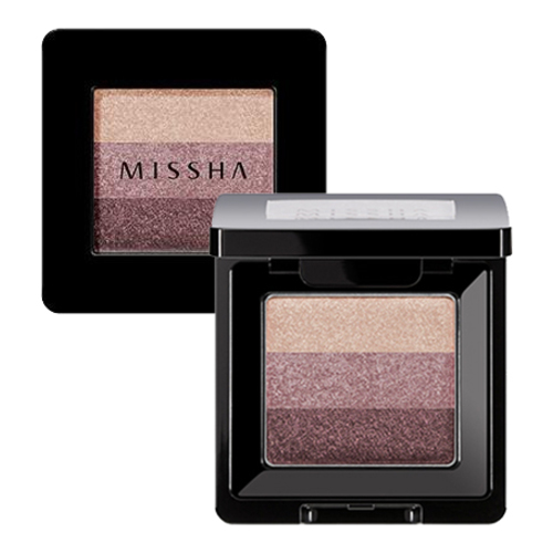 MISSHA Triple Shadow - No.14 | Dewy Apricot, 1 piece MISSHA Triple Shadow - No.9 | Coral Spring on white background