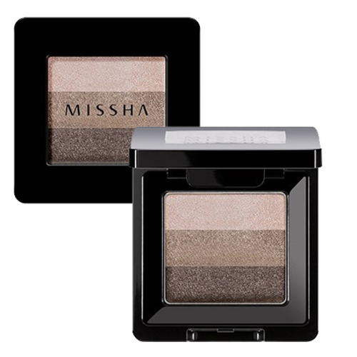 MISSHA Triple Shadow - No.14 | Dewy Apricot, 1 piece MISSHA Triple Shadow - No.9 | Coral Spring on white background
