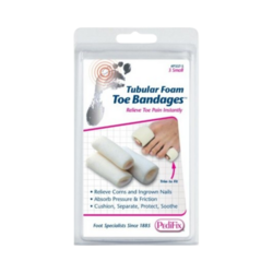 Tubular Foam Toe Bandages - Large