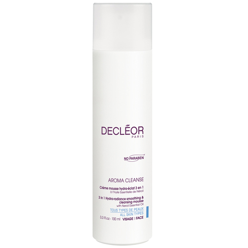 Decleor Aroma Cleanse 3 in 1 Hydra-Radiance Cream Mousse on white background