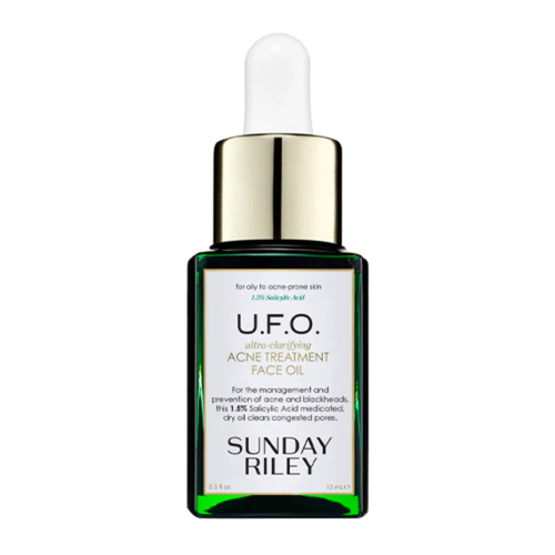 Sunday Riley UFO Ultra-Clarifying Face Oil, 15ml/0.5 fl oz Sunday Riley UFO Ultra-Clarifying Face Oil on white background