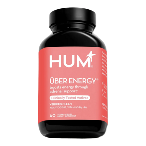 HUM Nutrition Uber Energy, 60 capsules HUM Nutrition Uber Energy on white background