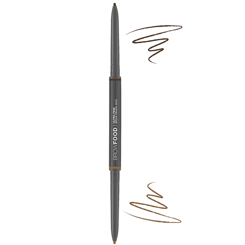 Lashfood Ultra Fine Brow Pencil Duo - Dark Brunette, 1 pieces