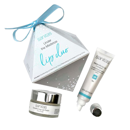 Sanitas Under The Mistletoe Lip Duo, 1 set Sanitas Under The Mistletoe Lip Duo on white background