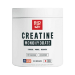 Unflavoured Monohydrate Creatine on white background
