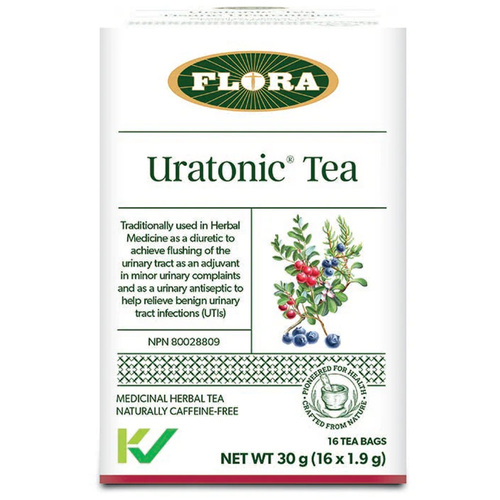 Flora Uratonic Tea, 16 x 1.9g/0.1 oz Flora Uratonic Tea on white background
