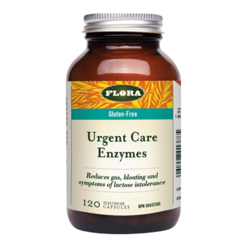Flora Urgent Care Enzymes on white background