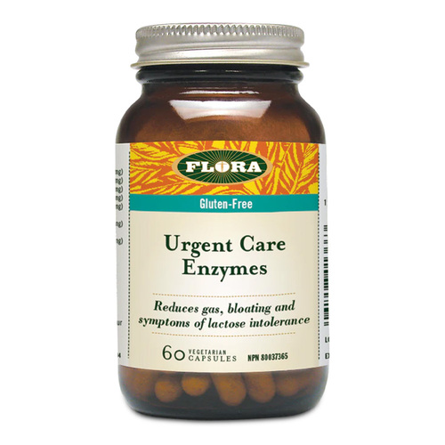 Flora Urgent Care Enzymes on white background