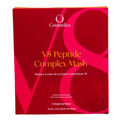 O Cosmedics V8 Peptide Complex Mask, 5 sheets O Cosmedics V8 Peptide Complex Mask on white background