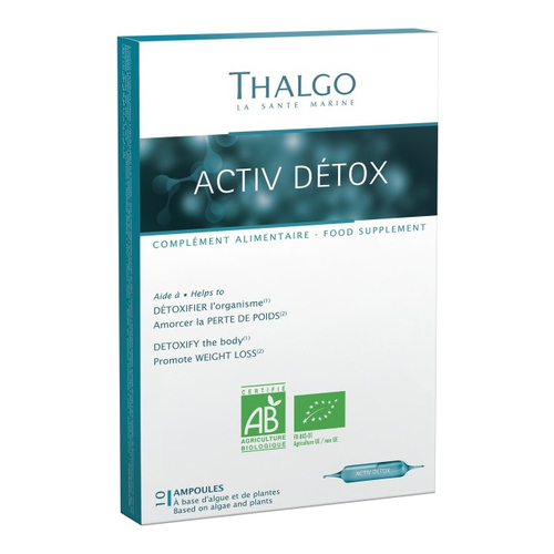 Thalgo Ocea Draine Activ Detox (Detoxifying), 10 vials Thalgo Ocea Draine Activ Detox (Detoxifying) on white background